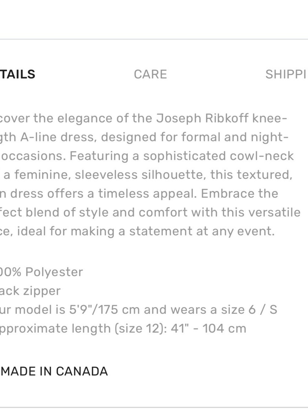 Joseph Ribkoff Black Midi Dress with Circular Appliqués - Picture 10 of 10
